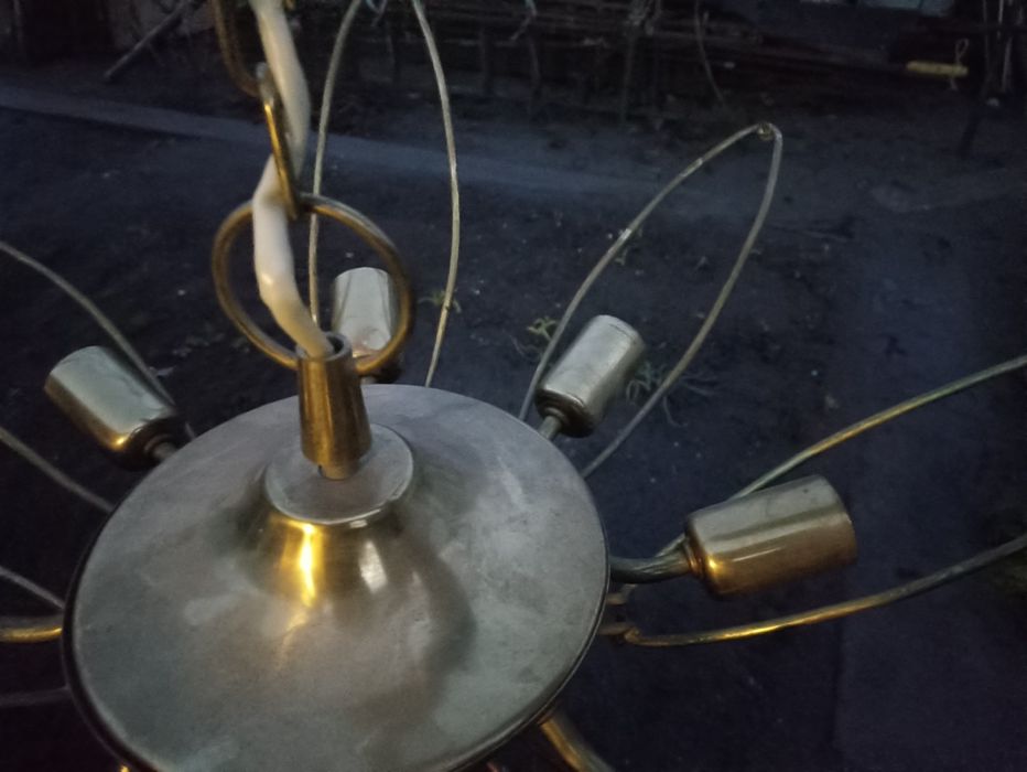 Люстра латунная.