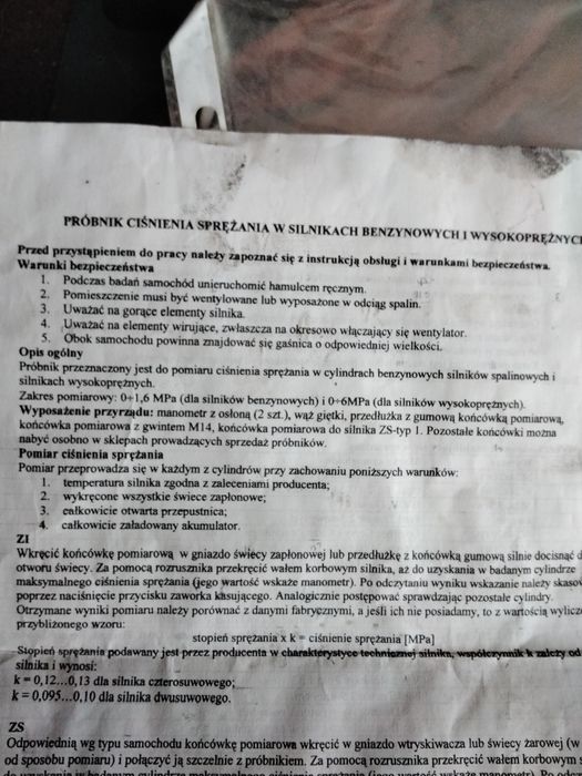 Urządzenie do diagnostyki silników