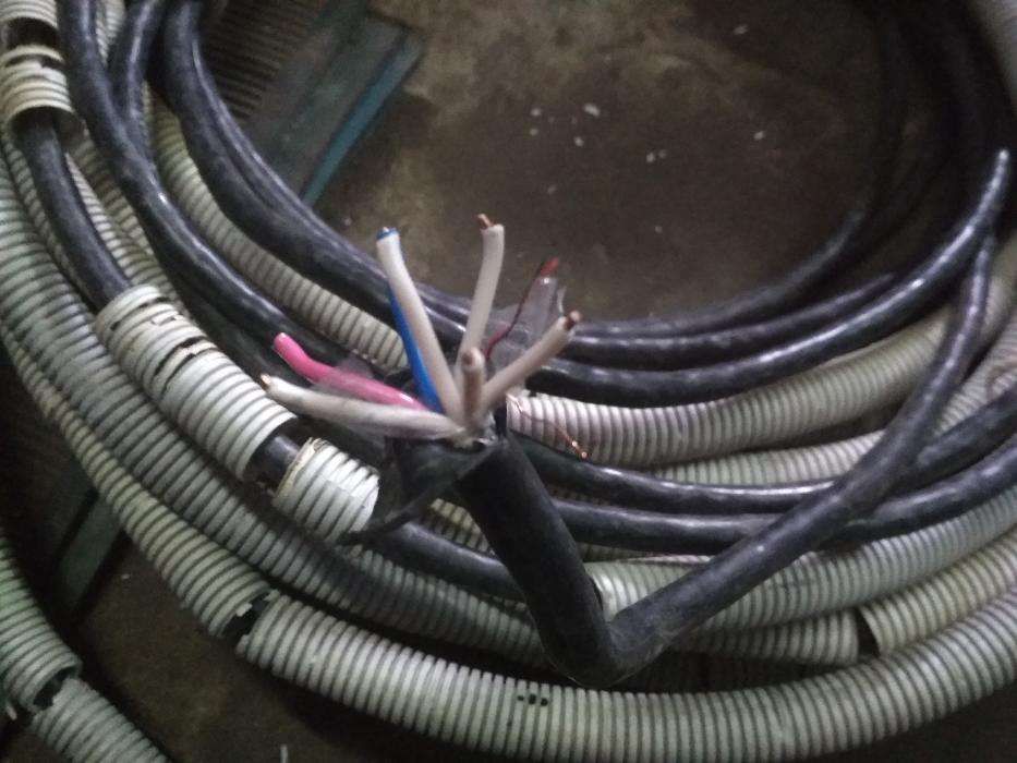 Кабель ВВГ 7х1,5мм, ПВС б/у