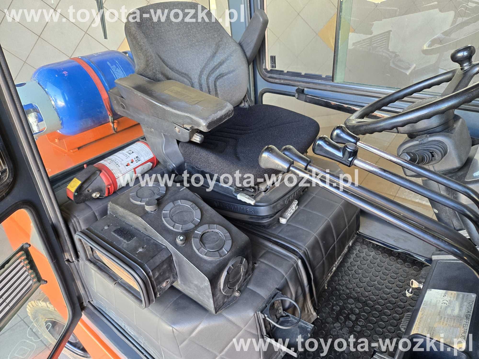 Wózek widłowy TOYOTA 7FGF30 Triplex Kabina Pozycjoner 7FG30 Linde