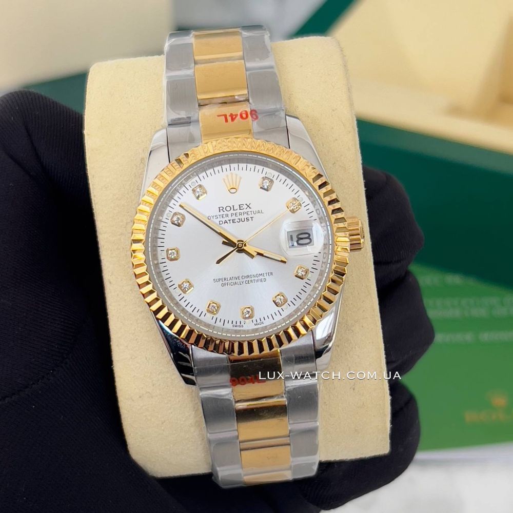 Часы Rolex DateJust Diamond 36 Ролекс Женские Мужские