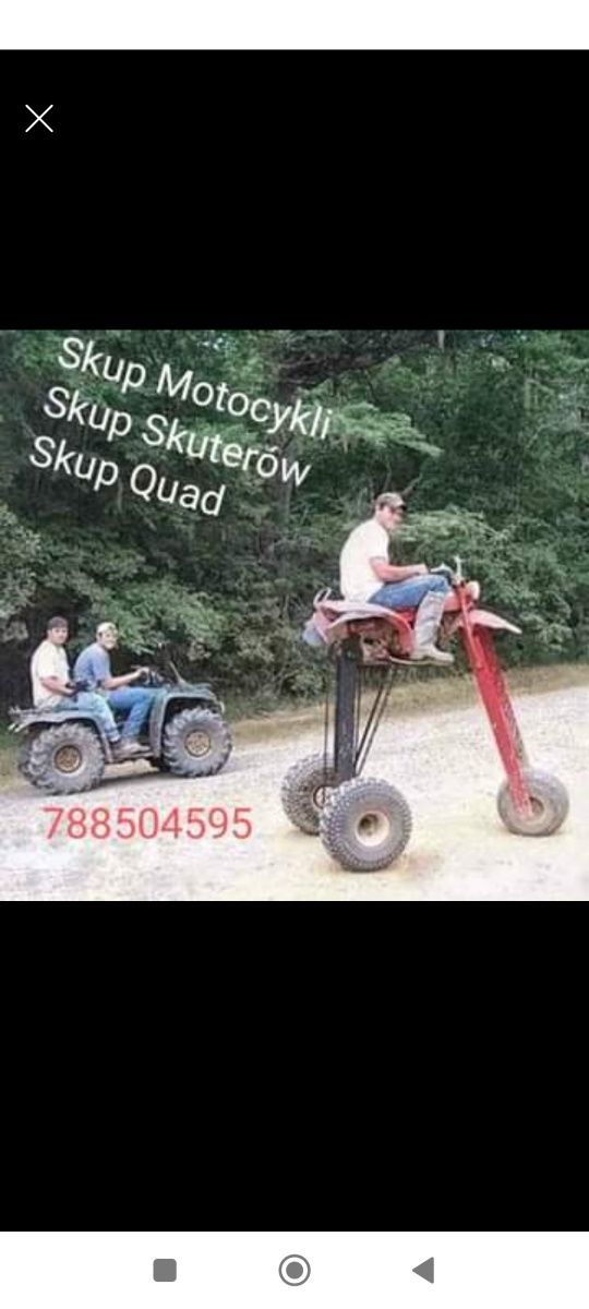 Skup Quadów Samochodów Motocykli Skuterów