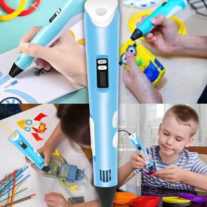 Długopis 3D dla Dzieci: Zestaw + 110m wkładów PREZENT dla dziecka