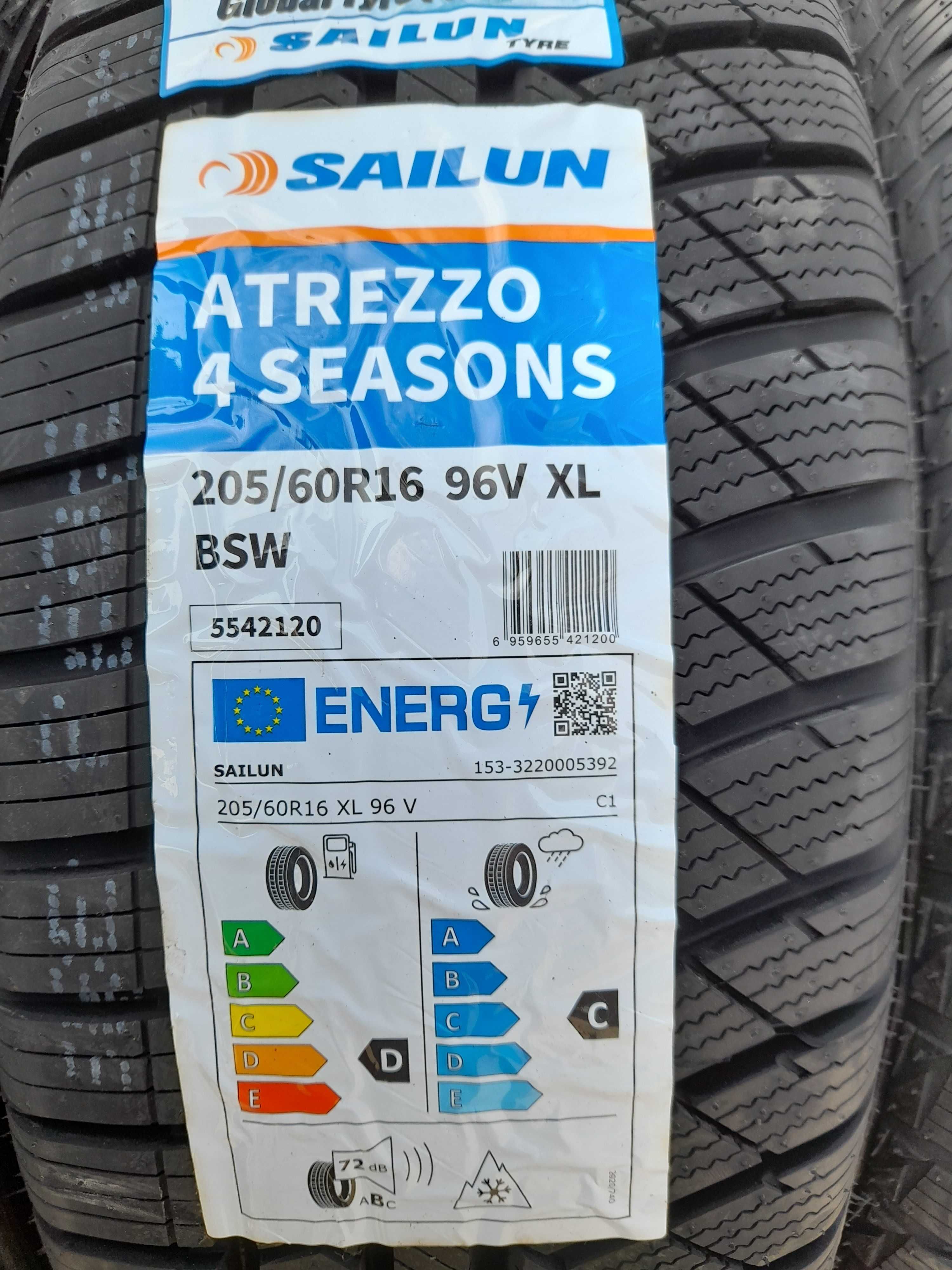 2x Wielosezonowa całoroczna 205/60 R16 Sailun Atrezzo 4Seasons 96V