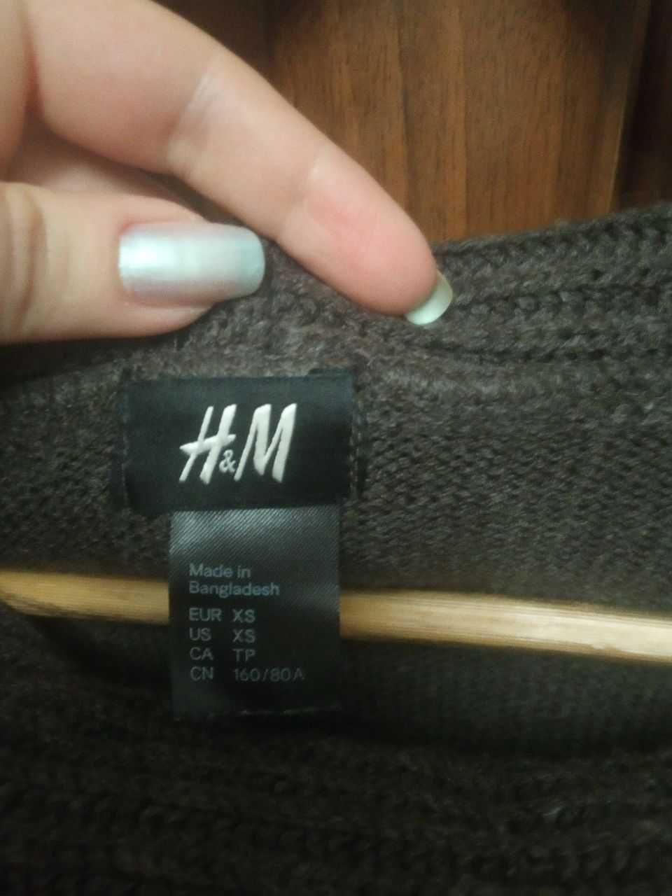 Вязаное платье H&M, размер ХС-С
