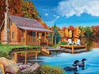 Cobble Hill Puzzle 500 El. Dom Nad Jeziorem