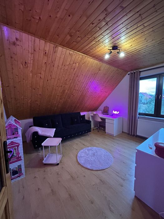 Sofa rozkladana welurowa wymiary 212 cm, spanie 190x116