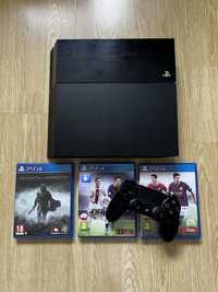 konsola sony PlayStation 4 PS4 pad 3 gry ZESTAW