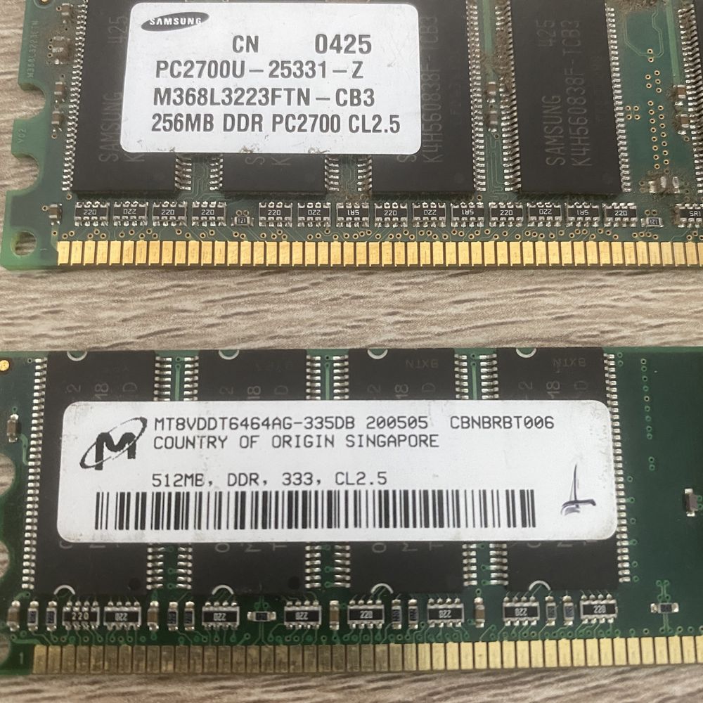 Оперативная память DDR Samsung 256 IBM