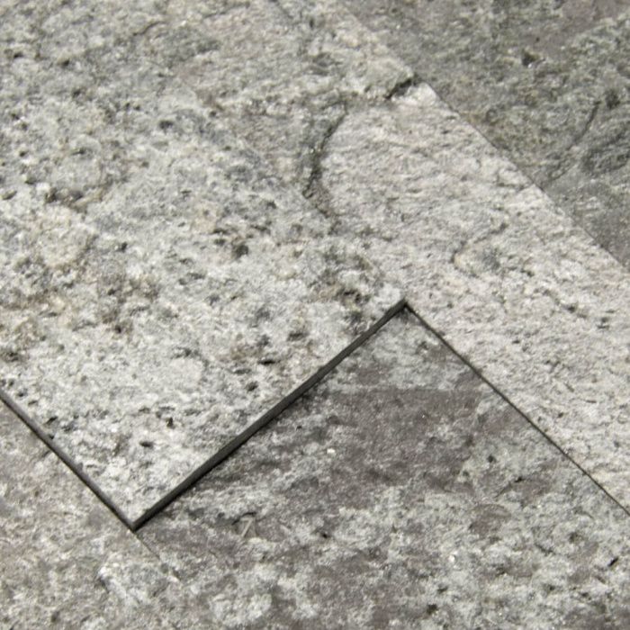 Fornir ścienny kamienny samoprzylepny Silver Grey kamień ozdobny