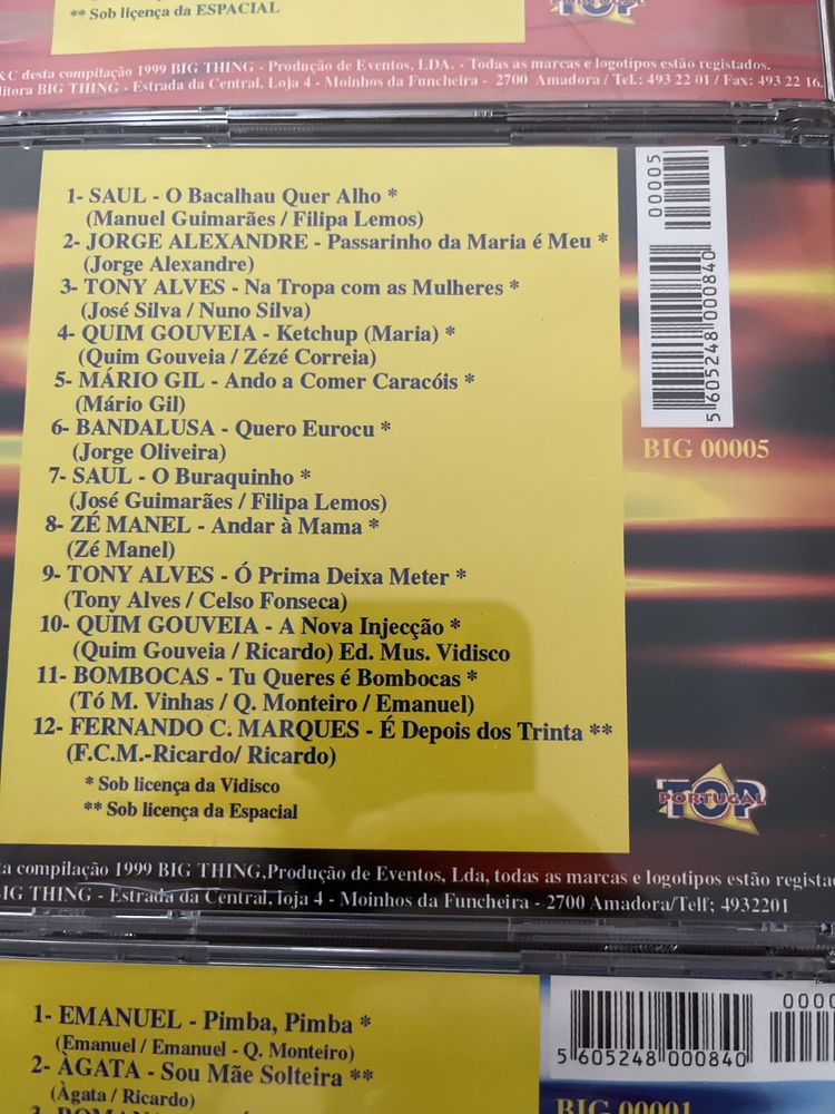 Top Portugal - 8 CD’s como novos