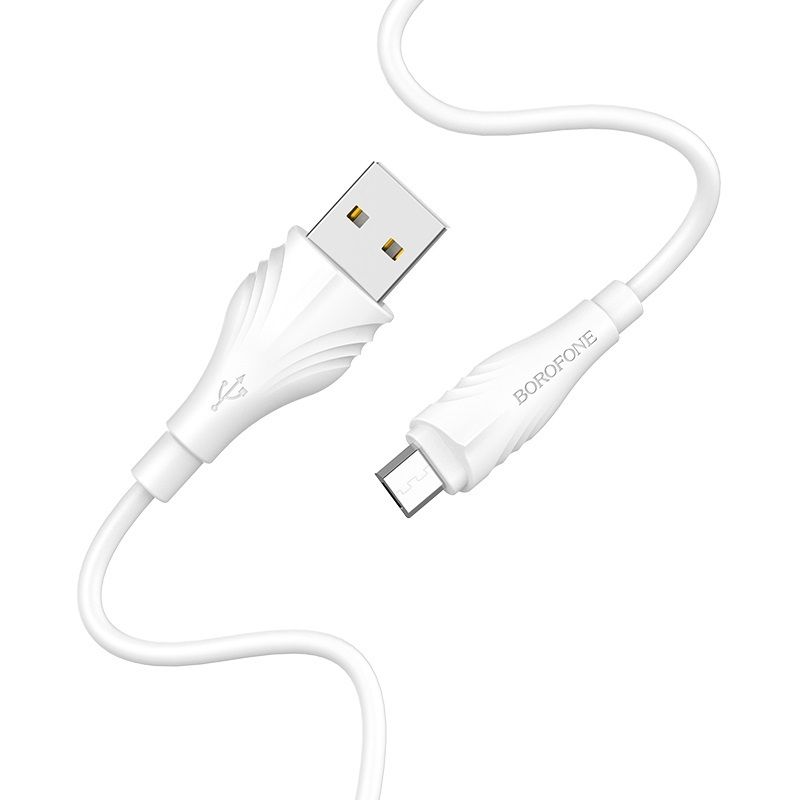 Borofone Kabel Bx18 Optimal - Usb Na Micro Usb - 2 Metry Biały