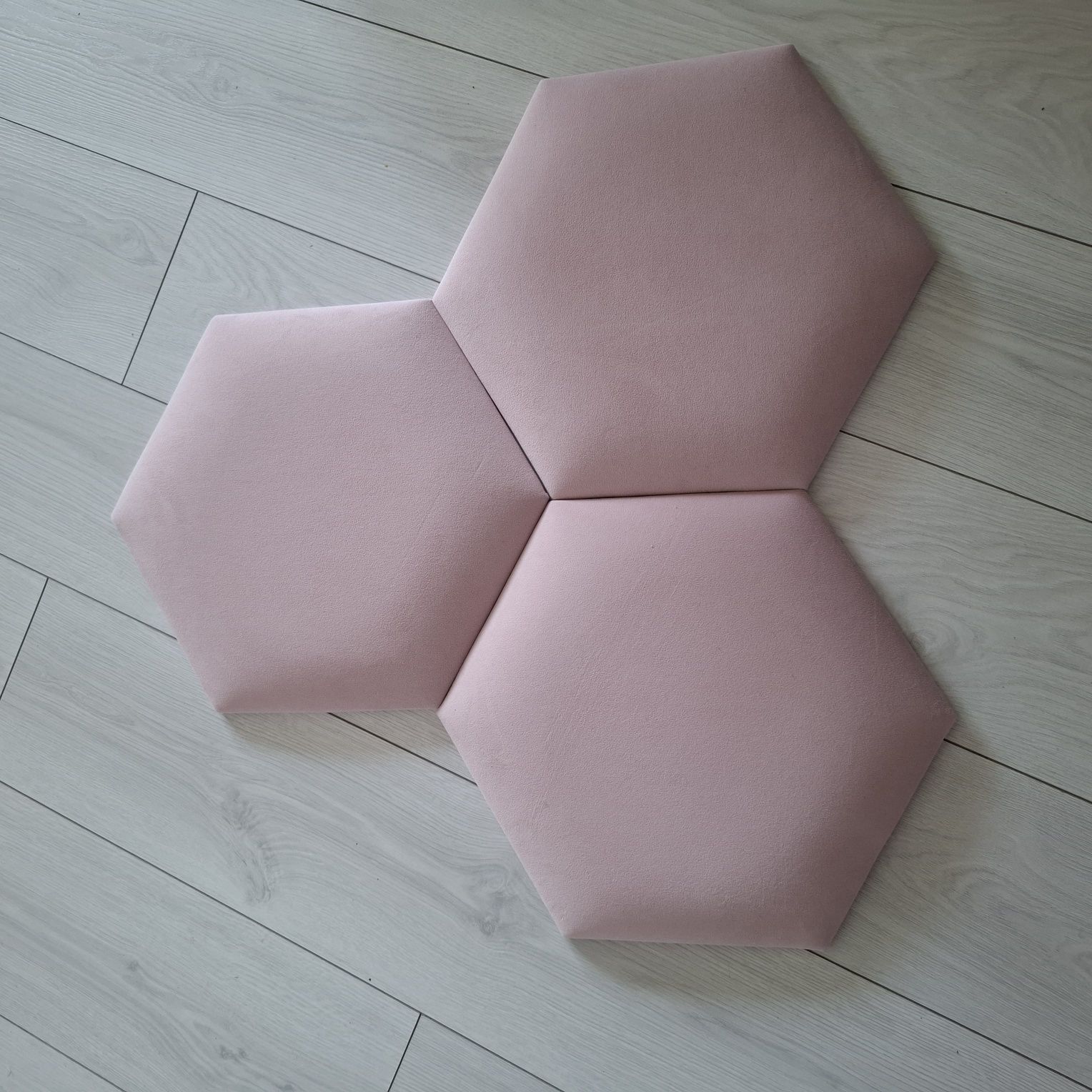 Panele ścienne hexagon 5szt idealne tapicerowane