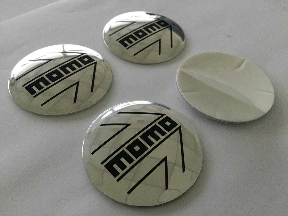 4 centros para jante ou volante, kit completo pronto a aplicar MOMO