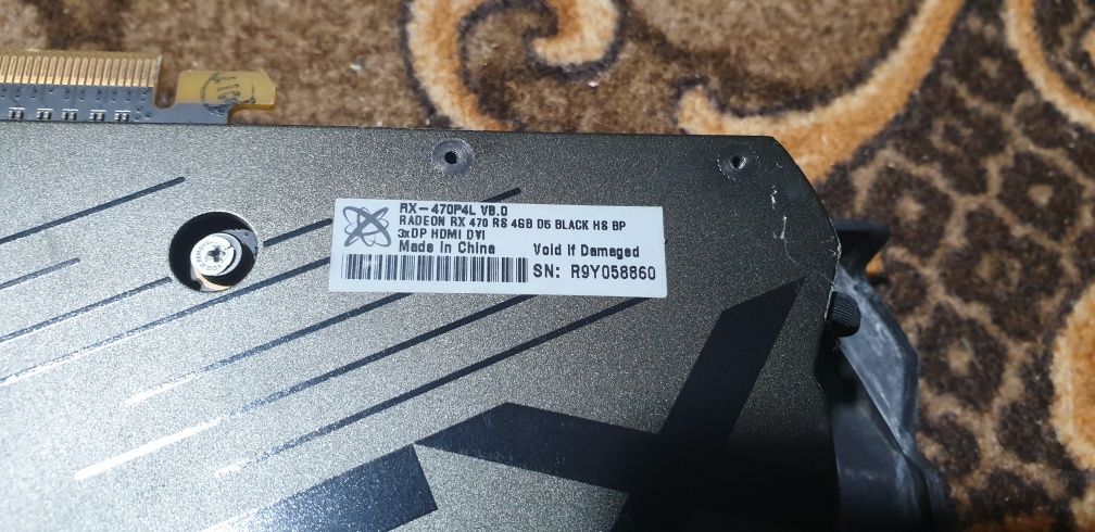 Відеокарта ! XFX RX 470 4gb 255bit!