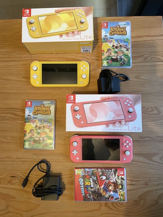 2 Nintendo Switch Lite + jogos