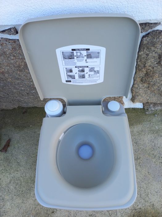 Sanita Portátil Nova 20L 41,5x36,5x42 cm Cinza