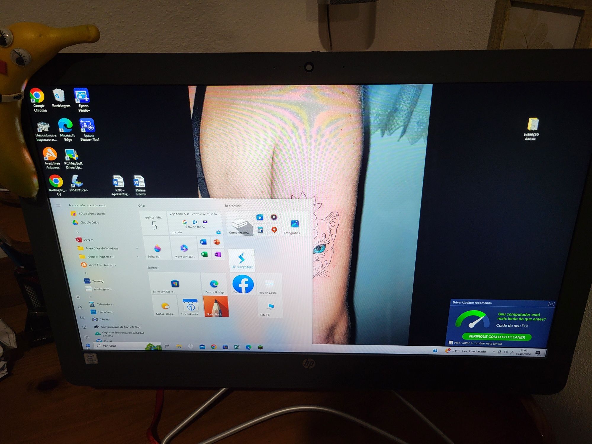 Computador HP all in one
