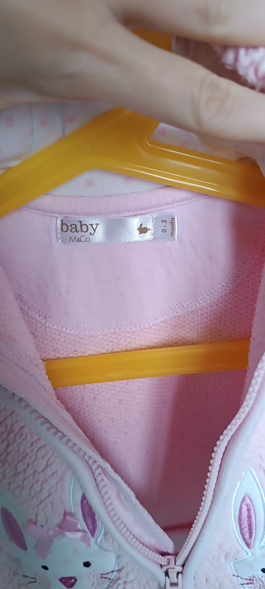 Ciepła bluza z króliczkiem r. 62