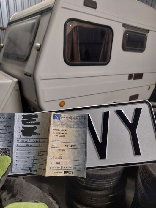 Niewiadów n126 zarejstrowana niewiadówka przyczepa kampingowa