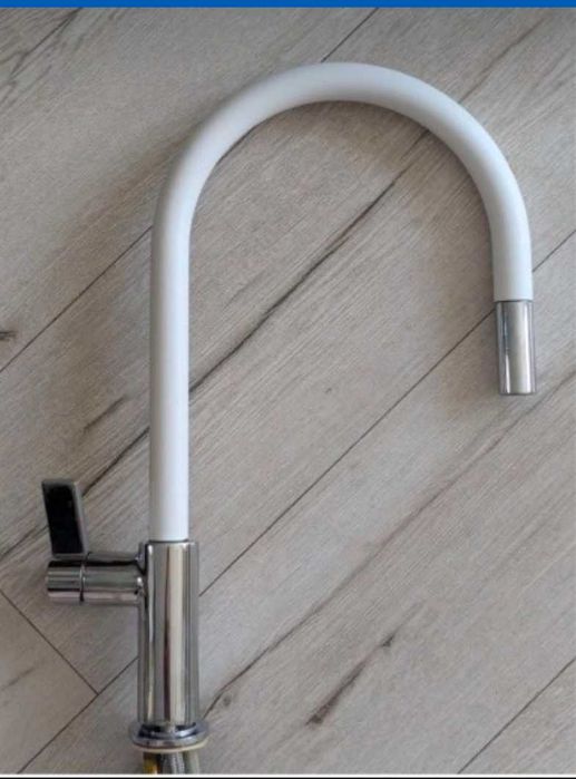 Bateria kuchenna FRANKE EVO chrom biała WYCIĄGANA WYLEWKA