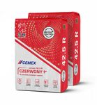Cement czerwony + Cemex I 42.5 worek 25kg cementy zaprawy kleje