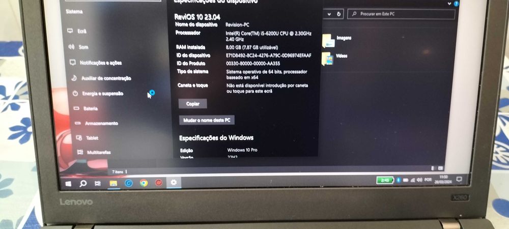 Portatil Lenovo X260 Intel Core i5-6200U 2.3/2.4 GHz (22)