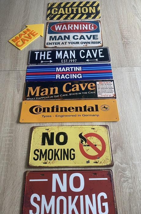placas  Man Cave
