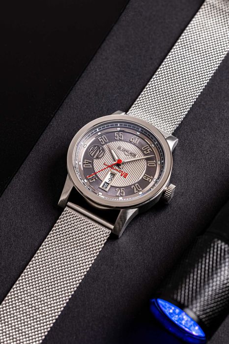 G. Gerlach Lux-Sport Automatyczny zegarek męski pasek + mesh premium