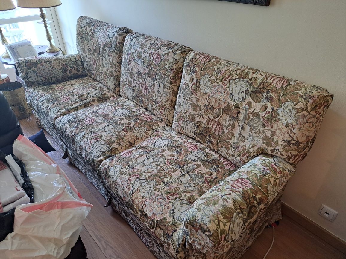 Sofá 3 lugares tecido