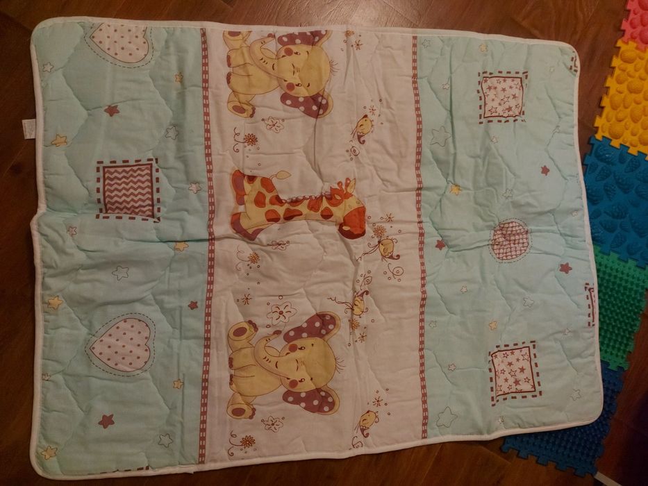 Детское одеяло, новое 90×120, тёплое, 100% хлопок