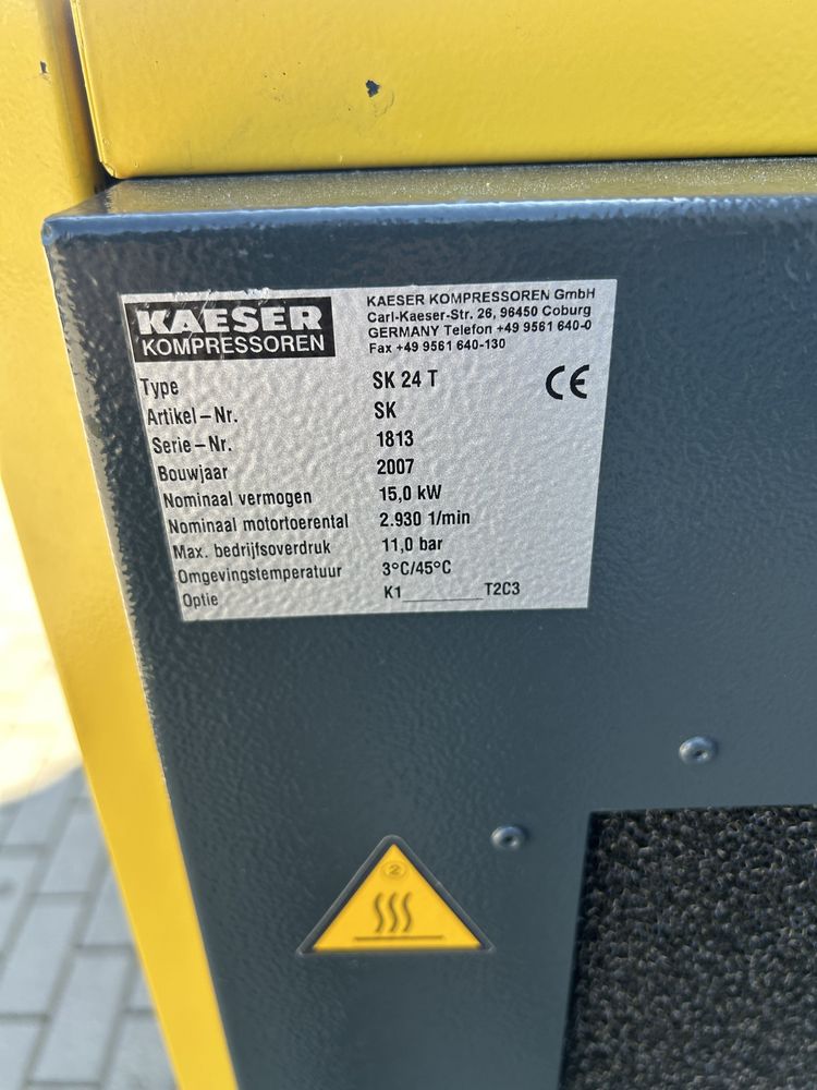 Kompresor śrubowy  KAESER SK24 T  15KW 11BAR + OSUSZACZ