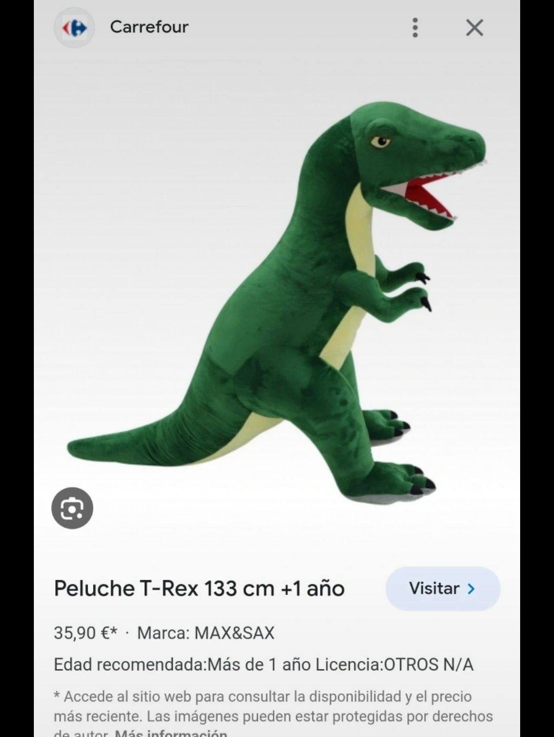 T-Rex 1.33 metro altura