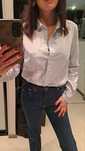Koszula damska, jasno niebieska, białe paseczki HM ,44,46,