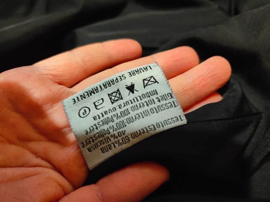 Чоловіче шерстяне пальто Італія Cotton&Silk розмір M ( 50-52)