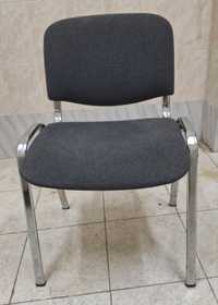 Vendo 24 cadeiras empilháveis metal com tecido cinza, nunca usadas.