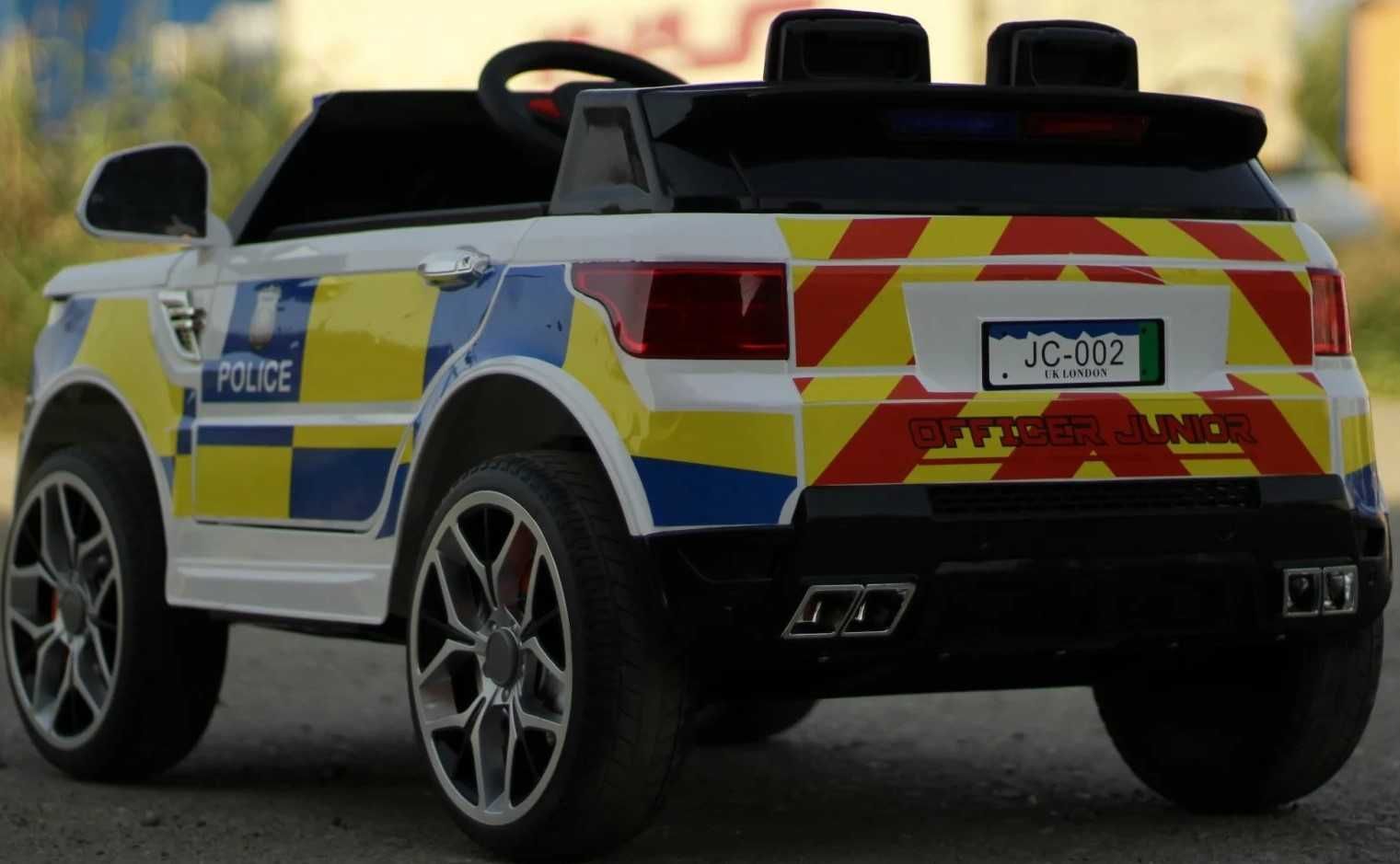 Auto na Akumulator Policja JC002 Biały