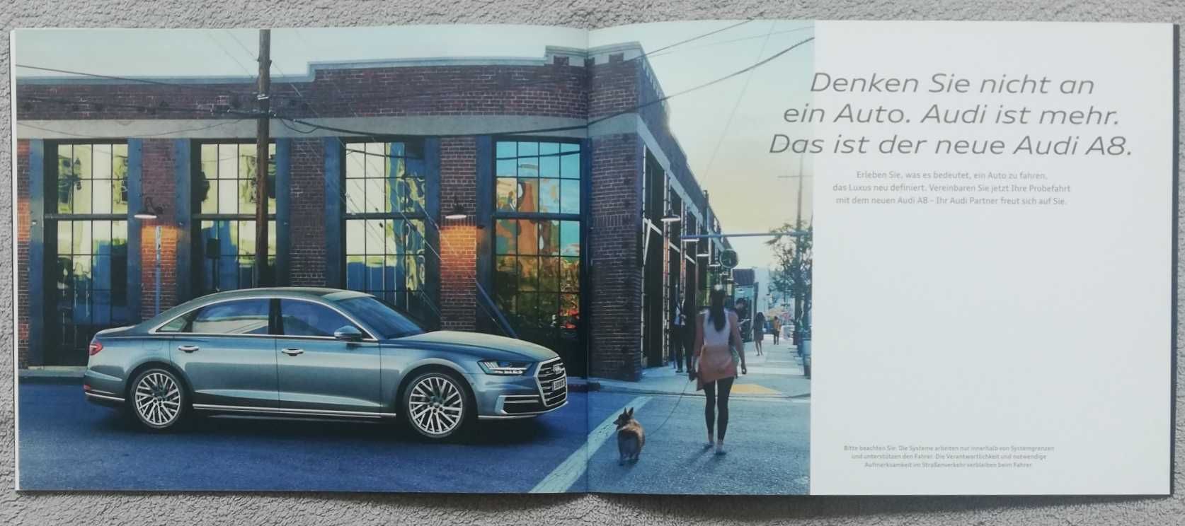 Prospekt Audi A8 rok 2017