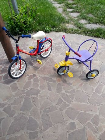 Велосипед триколісний, двоколісний