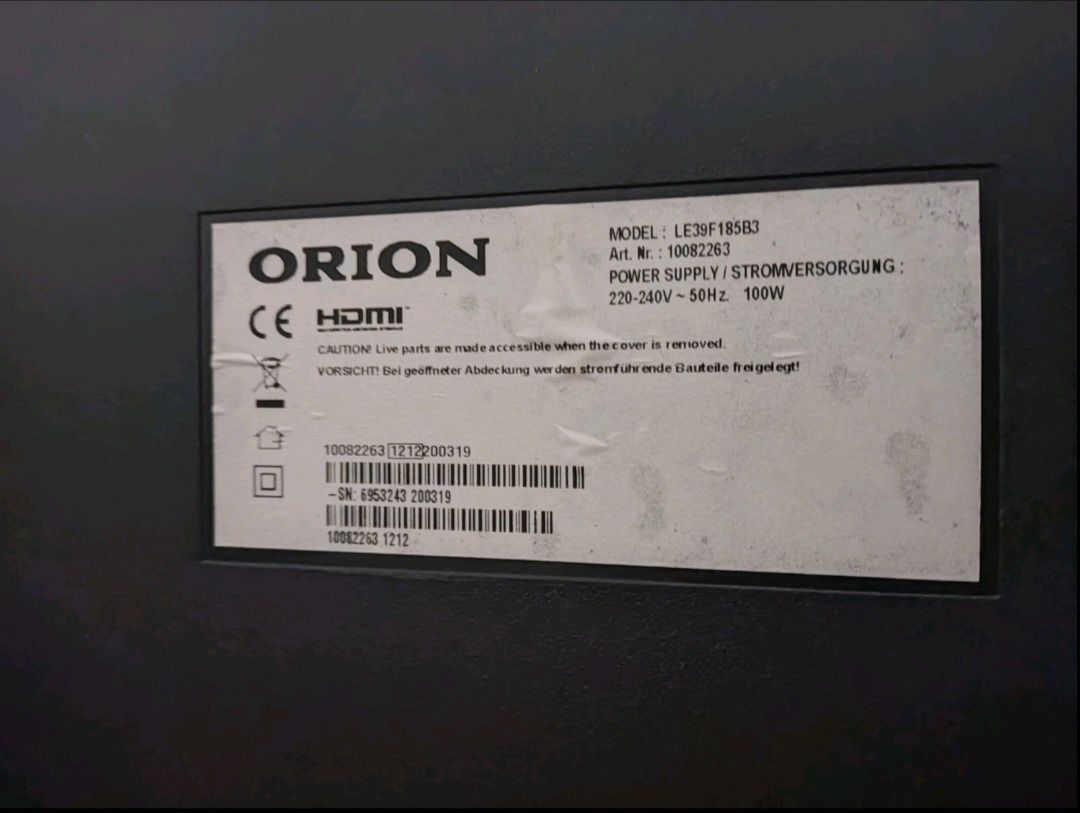 Телевізор Orion 39діагональ