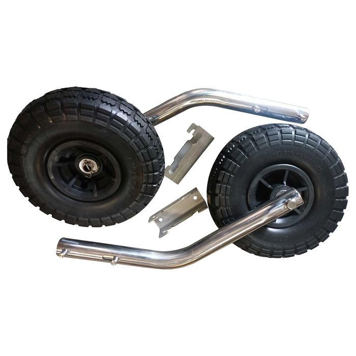 Koła transportowe do pontonu , koła slipowe "krzywe"