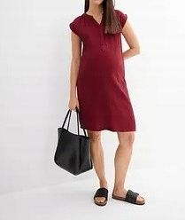 B.P.C sukienka ciążowa bordowa muślinowa r.46