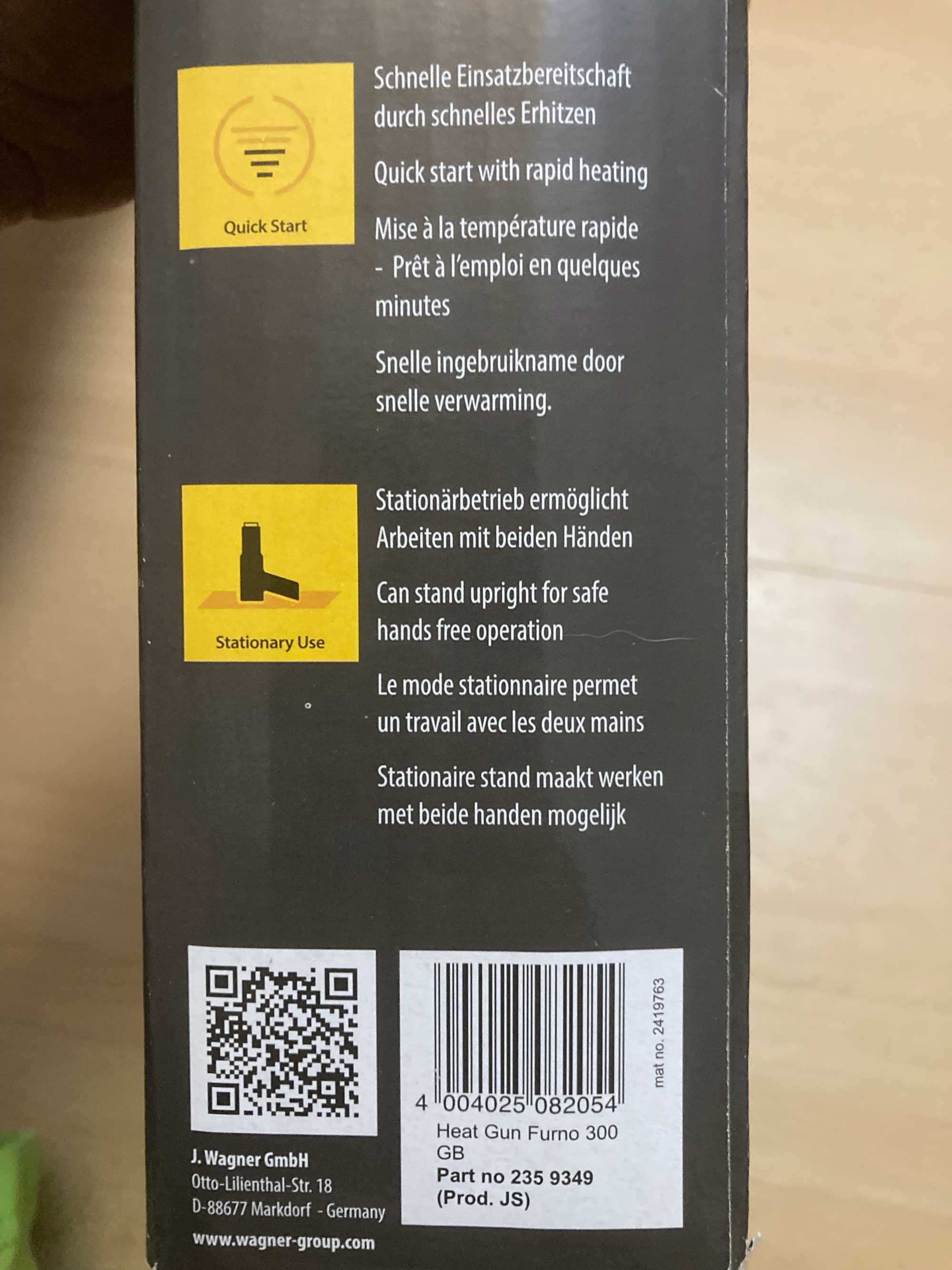 Opalarka Wagner Furno 300 Pistolet na gorące powietrze 575 °C