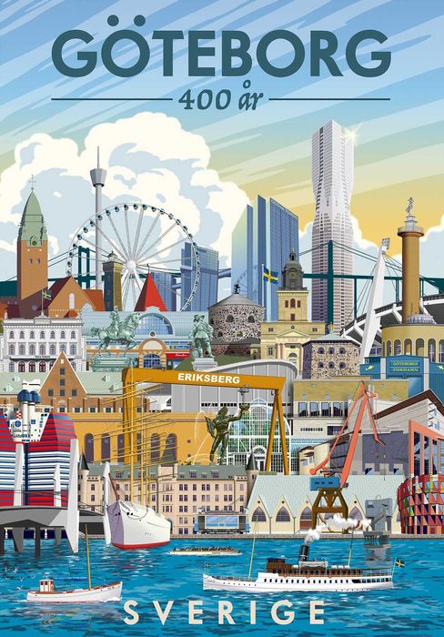 Magnes na lodówkę Goteborg Szwecja