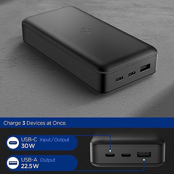 Powerbank Spigen EA3020, 20000mAh 30W - czarny