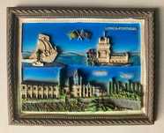 Quadro com Relevo Lisboa - Portugal (~15 x 12cm)