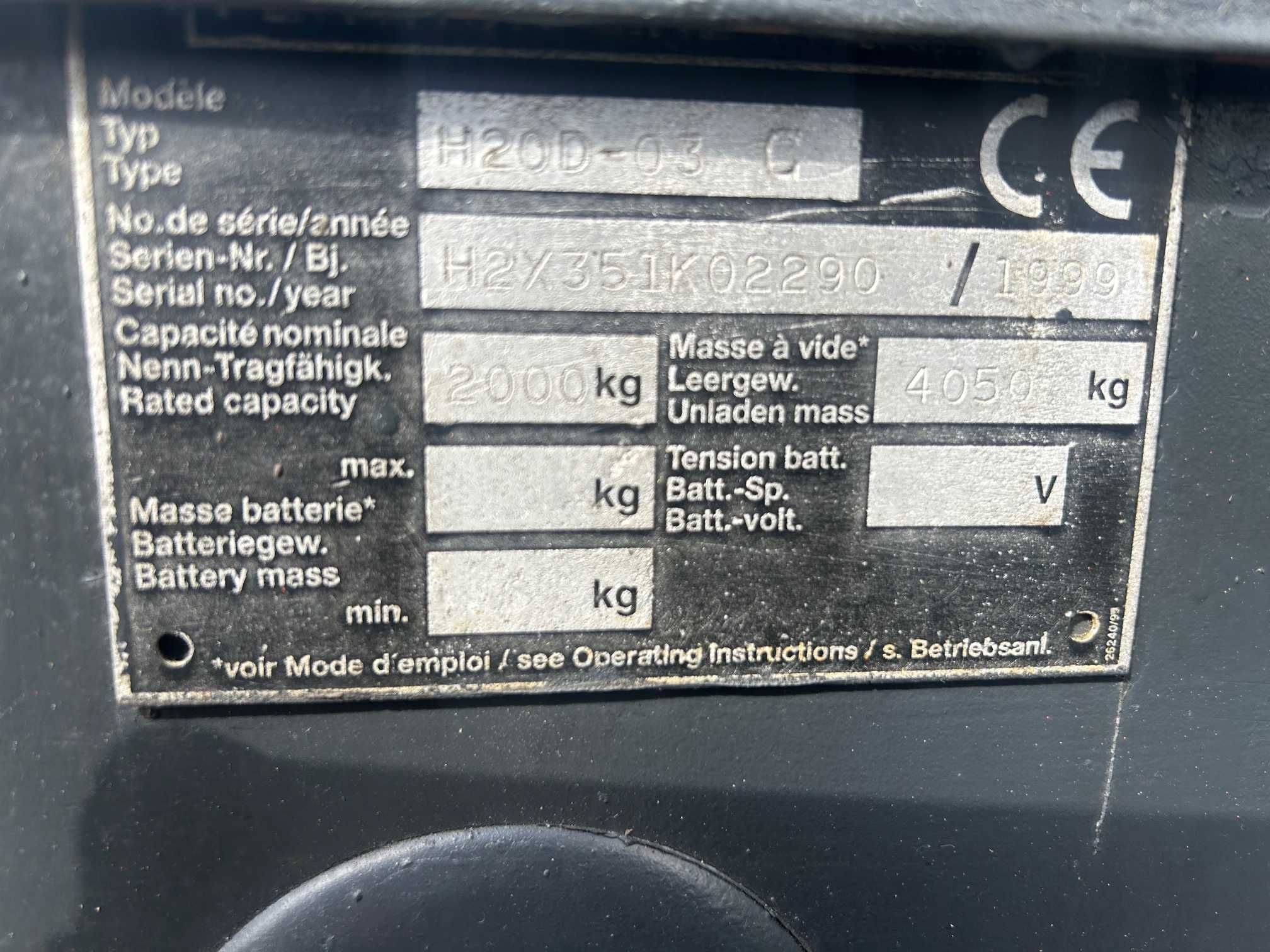 Wózek widłowy Linde H20 D ( nie H25 H30 ) Perkins 1999 r.