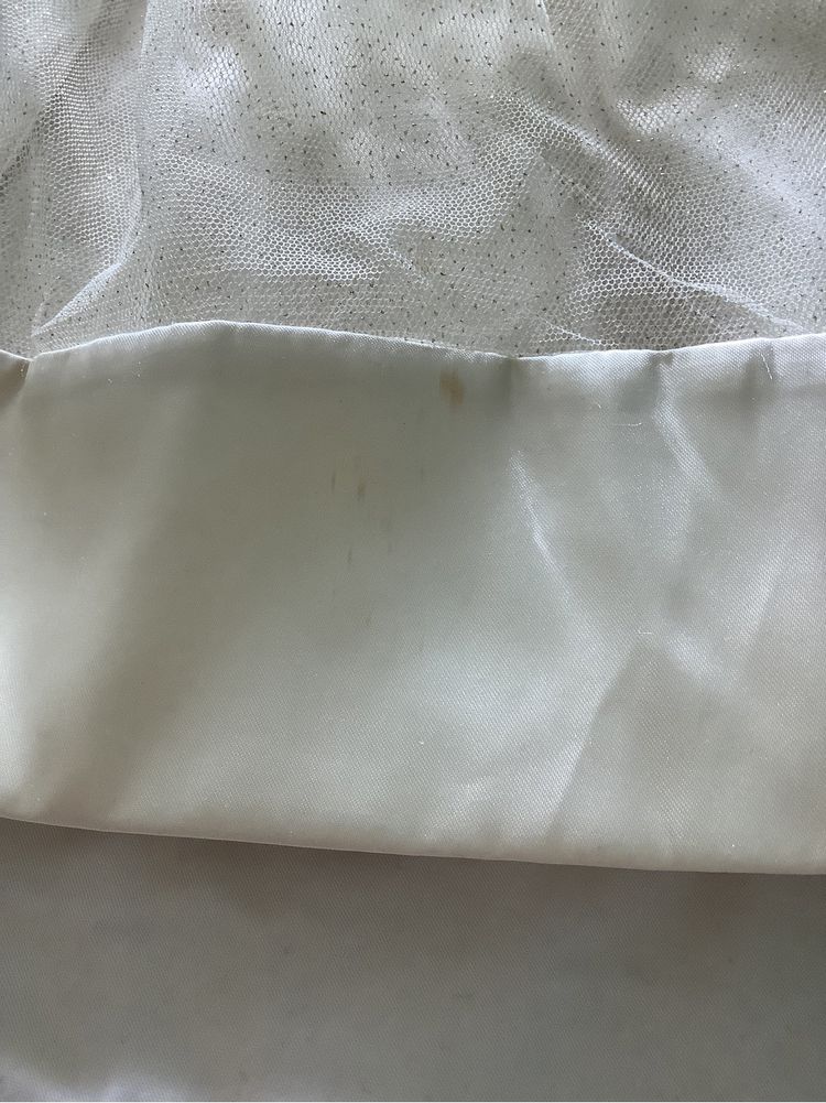 Nowa z metką sukienka kremowa brokatowa tiulowa George 12-18 miesięcy