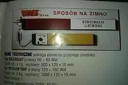 listwy grzewcze - moc tylko 90 W - energooszczędne od 39 zł