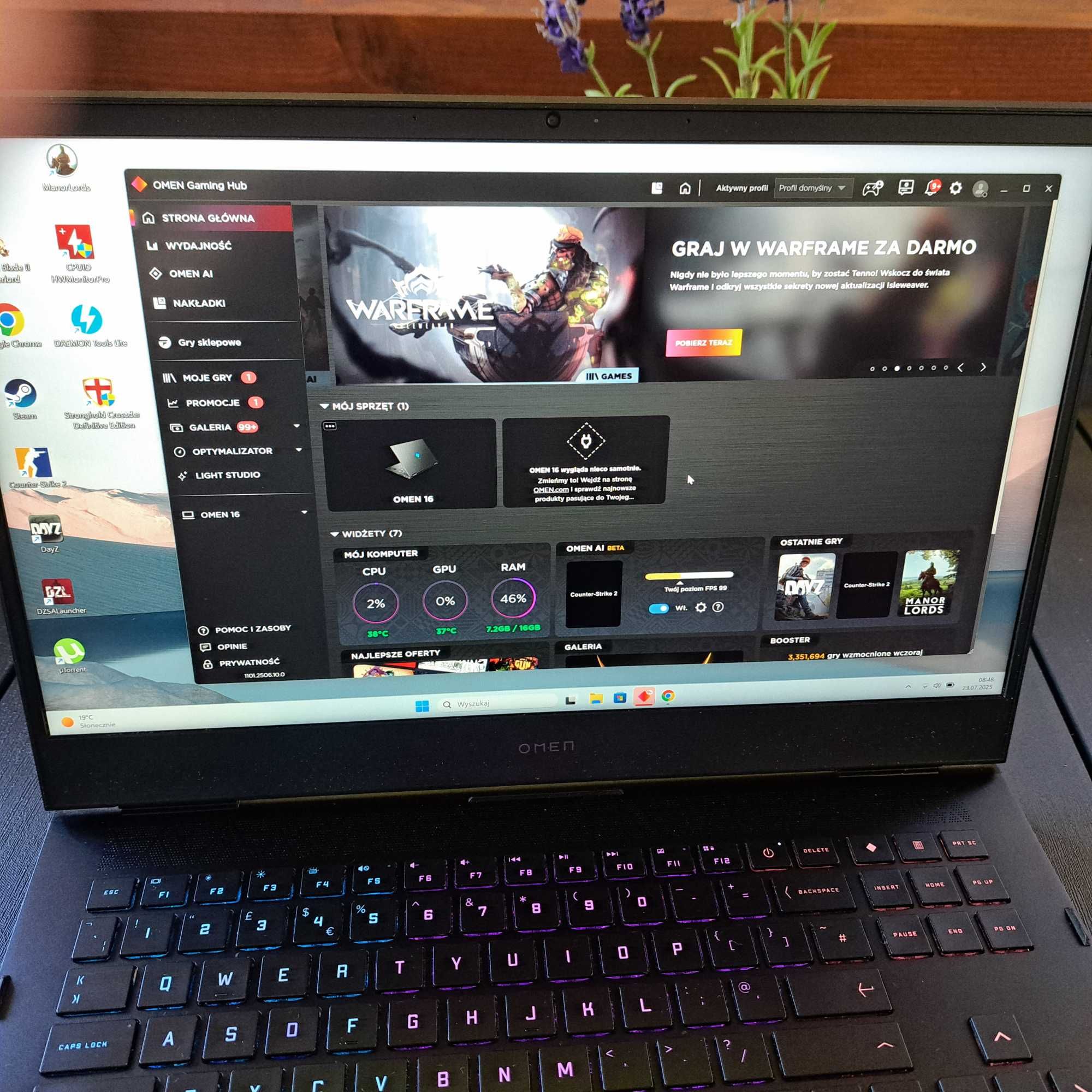 Laptop Omen i7 12700h  rtx 3070ti